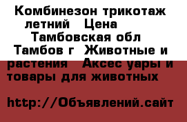 Комбинезон трикотаж летний › Цена ­ 350 - Тамбовская обл., Тамбов г. Животные и растения » Аксесcуары и товары для животных   